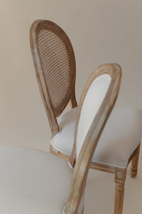 Silla Louis XV Respaldo Rattan